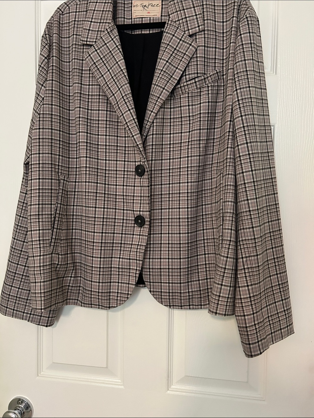 We the Free Cali Plaid Blazer in Dust Combo - Picture 5 of 9